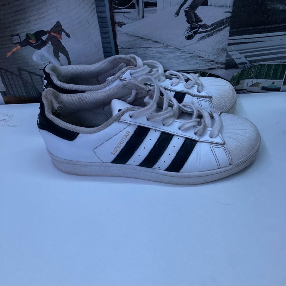 adidas superstars white mens 6 1/2